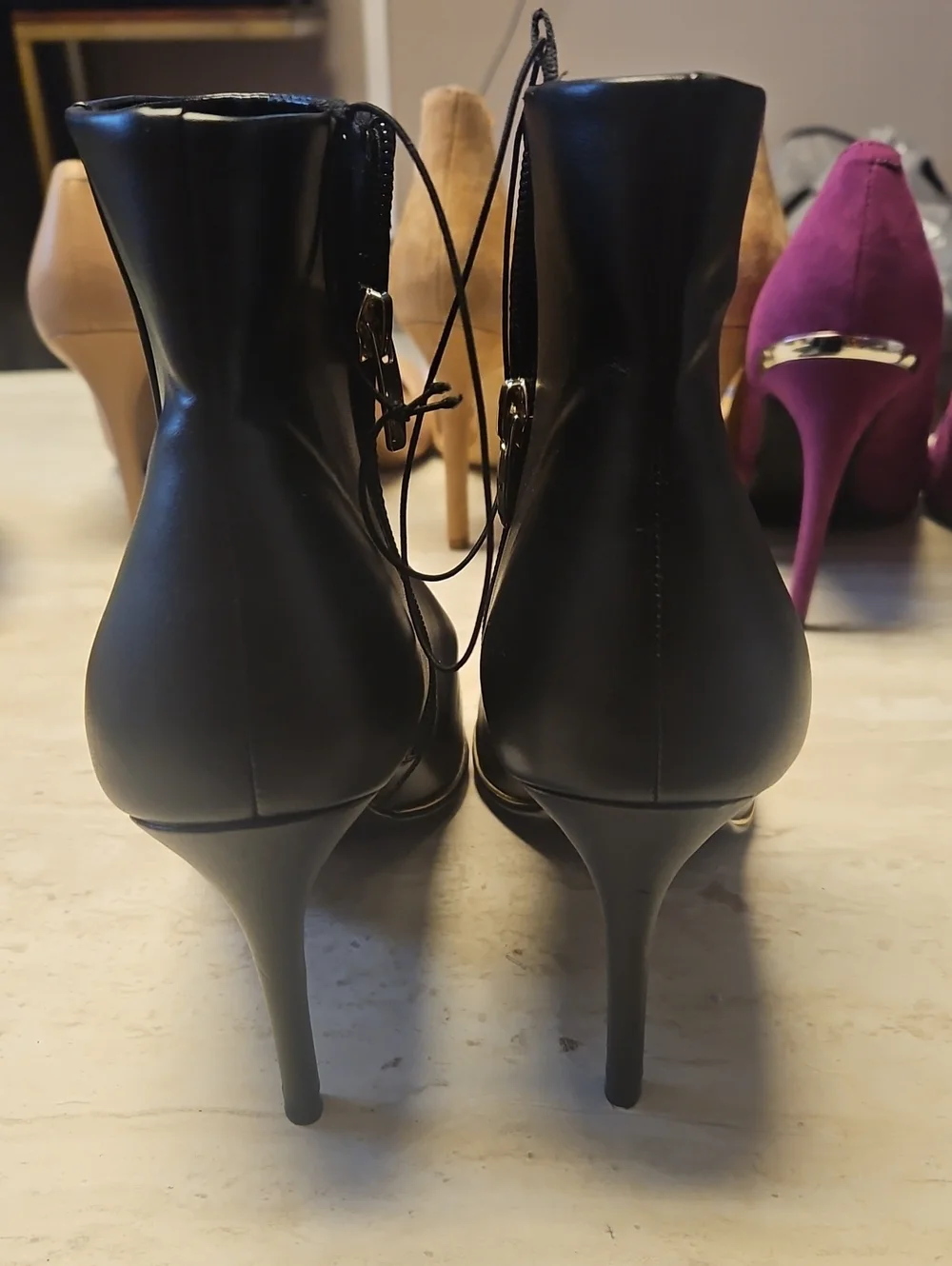 Marc Fisher Women’s Black Pointed Toe Ankle Boots
